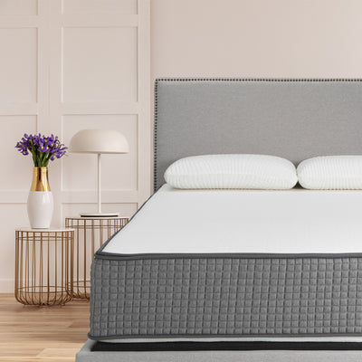 LulaaBED 12" Soft & Firm Flippable Premium Gel Memory Foam Mattress